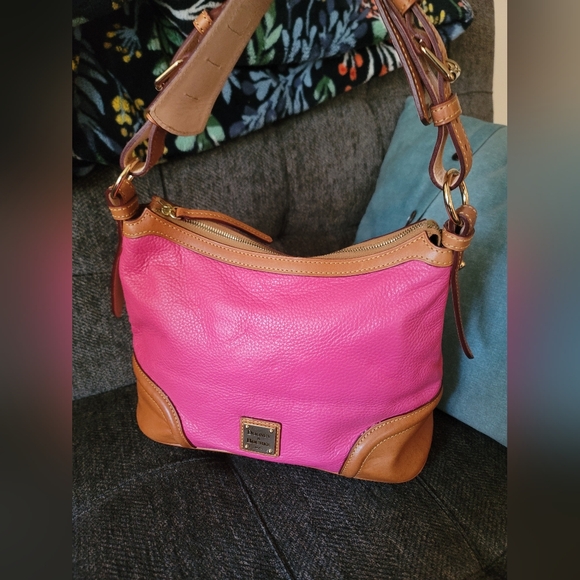 Dooney & Bourke Handbags - Dooney & Bourke Y2K Pebbled Leather Shoulder Bag